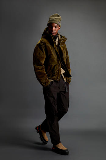 Olmetex Ripstop Nylon Jacket with Camouflage Motif by Todd Snyder Green photo 1 | Woolrich