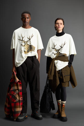 Pure Cotton T-Shirt with Print by Todd Snyder White photo 1 | Woolrich