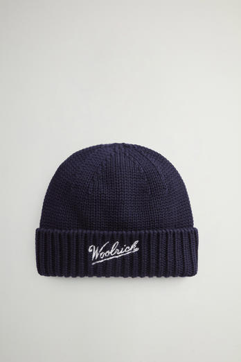 Beanie in Pure Merino Virgin Wool Blue photo 1 | Woolrich