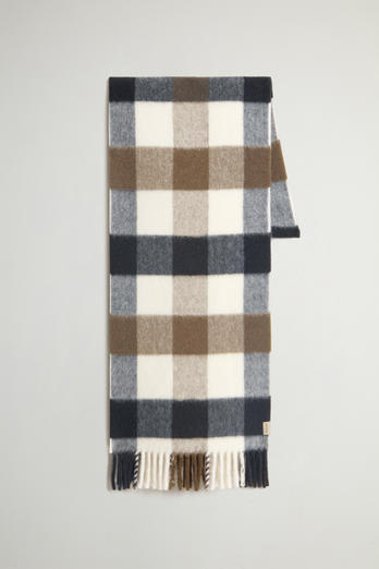 Scarf in Pure Wool with Checked Pattern Multicolor photo 1 | Woolrich
