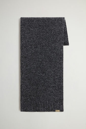 Pure Wool Mouliné Scarf Black photo 1 | Woolrich