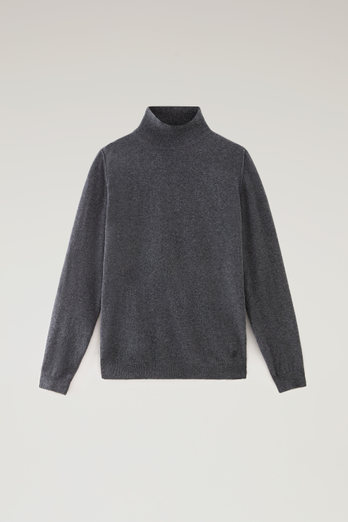 Turtleneck Sweater in Merino Wool Blend Gray photo 1 | Woolrich