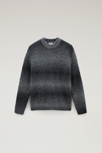 Crewneck Sweater in Alpaca Blend with Dégradé Effect Gray photo 1 | Woolrich