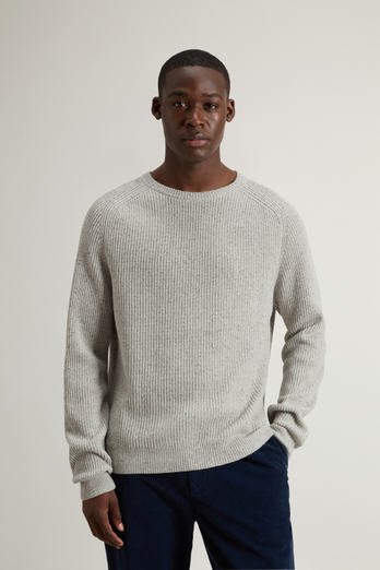 Wool-Blend Crewneck Sweater Gray photo 1 | Woolrich