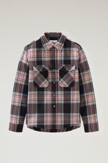 Alaskan Check Overshirt in Recycled Italian Wool Blend Multicolor photo 1 | Woolrich