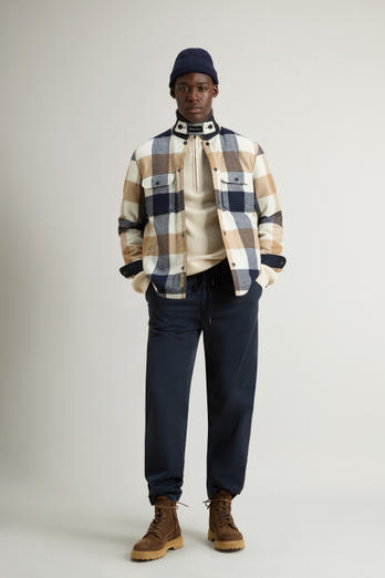 Alaskan Check Overshirt in Recycled Italian Wool Blend Multicolor photo 1 | Woolrich