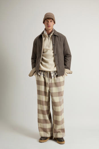 Keating Overshirt in Recycled Italian Wool Blend Brown photo 1 | Woolrich