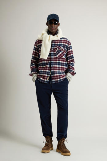 Wool-Blend Overshirt with Checked Pattern Multicolor photo 1 | Woolrich
