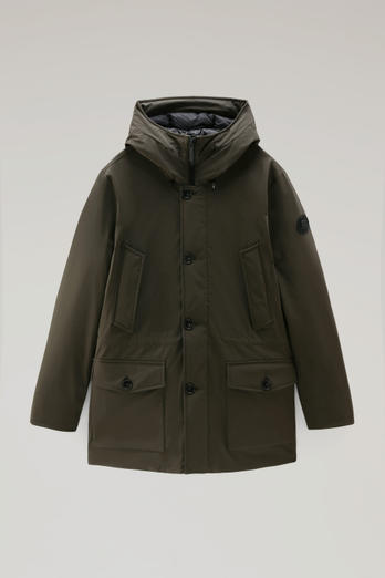 Arctic Parka in Stretch Nylon Green photo 1 | Woolrich