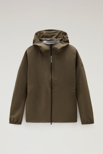 Waterproof Pacific Hooded Jacket Green photo 1 | Woolrich