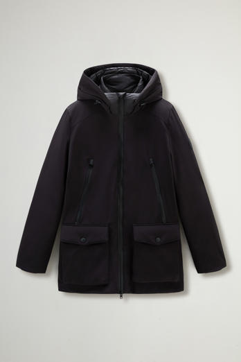 Parka in Tech Softshell Black photo 1 | Woolrich