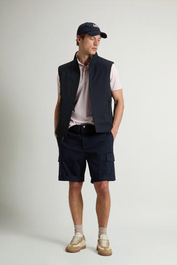 Padded Sailing Vest in Two-Layered Fabric Blue photo 1 | Woolrich