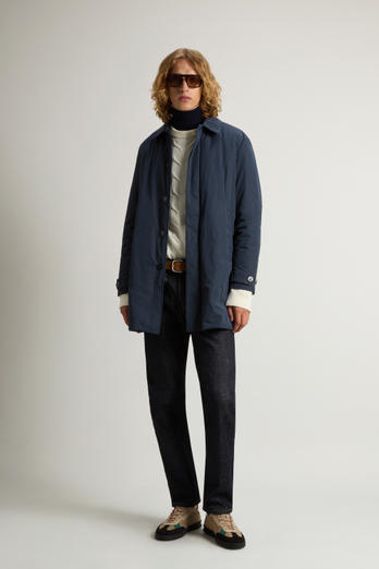 Garment-Dyed Coat in Peached Urban Touch Blue photo 1 | Woolrich