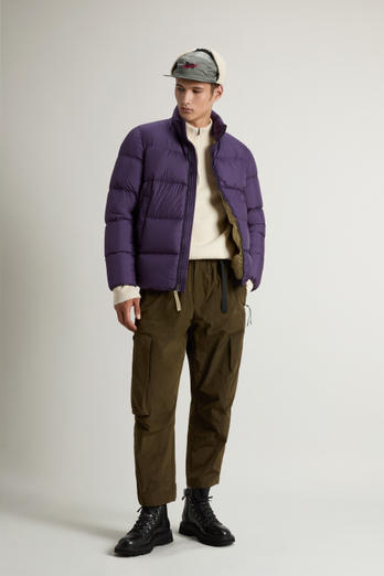 Cloud Down Jacket in Microfiber Purple photo 1 | Woolrich