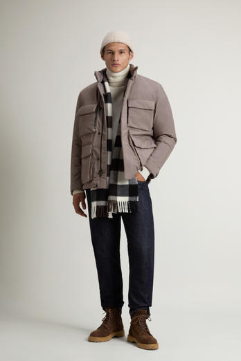 Cloud Jacket with Stand-Up Collar Brown photo 1 | Woolrich