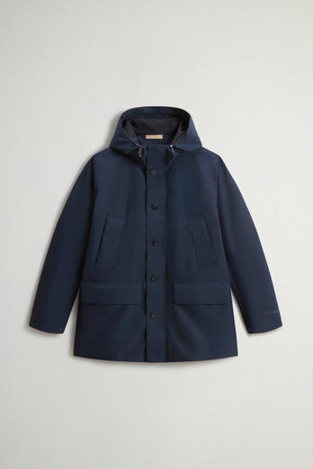Summer Parka in WINDSTOPPER by GORE-TEX LABS Fabric Blue photo 1 | Woolrich