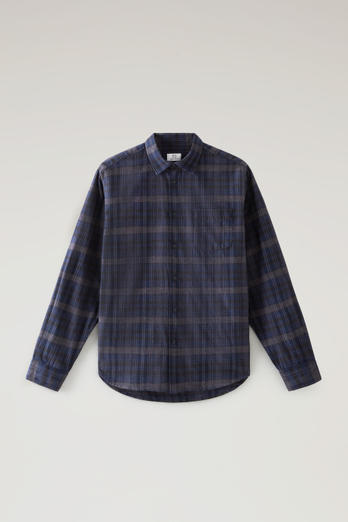 Check Shirt in Lightweight Flannel Blue photo 1 | Woolrich