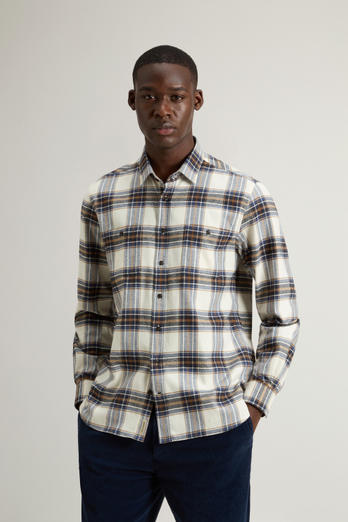 Pure Cotton Flannel Checked Shirt Multicolor photo 1 | Woolrich