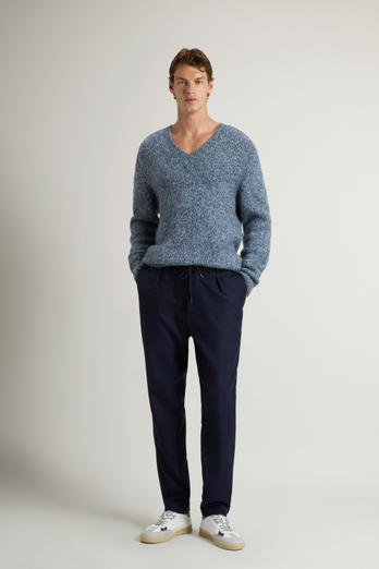 Milton Pants in Wool-Blend Flannel Blue photo 1 | Woolrich
