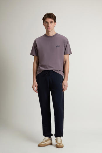 Sports Pants in Pure Cotton Blue photo 1 | Woolrich