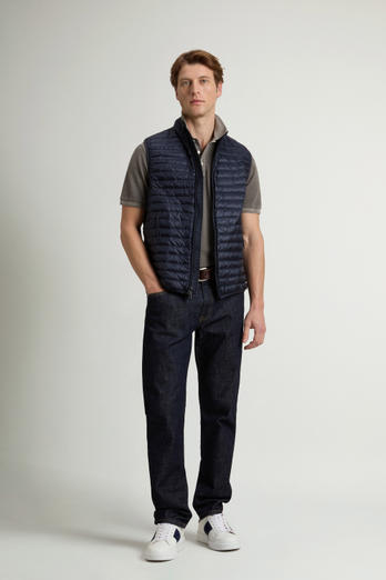 Allen Padded Vest in Ripstop Nylon Blue photo 1 | Woolrich