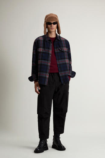 Wool Blend Oxbow Flannel Overshirt - Made in USA Multicolor photo 1 | Woolrich