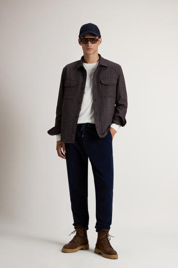 Wool Blend Oxbow Flannel Overshirt - Made in USA Brown photo 1 | Woolrich