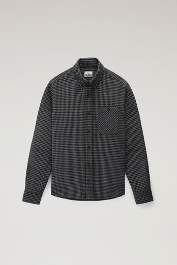 Trout Run Check Flannel Shirt in Wool Blend Gray photo 1 | Woolrich