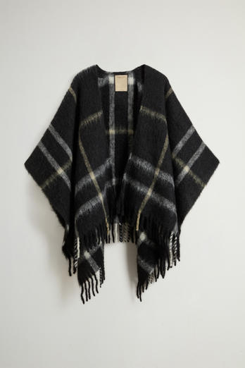 Alpaca-, Mohair and Wool-Blend Cape Black photo 1 | Woolrich