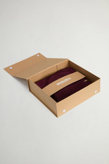Gift Set with Beanie and Scarf Burgundy photo 1 | Woolrich