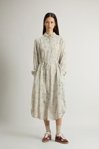 Dress with Floral Pattern Beige photo 1 | Woolrich