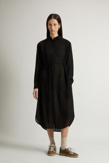 Dress in Italian Brushed Fabric Black photo 1 | Woolrich