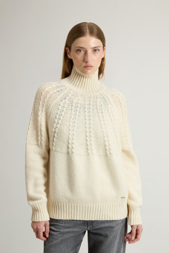 Wool-Blend Turtleneck Sweater White photo 1 | Woolrich