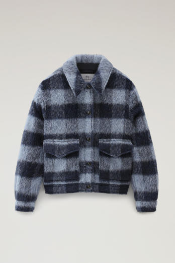 Brushed Blended Wool Overshirt with Fringe Multicolor photo 1 | Woolrich