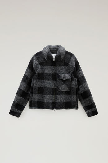 Gentry Overshirt in Wool Blend with Zip Gray photo 1 | Woolrich