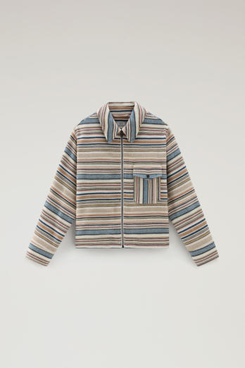 Gentry Overshirt in Manteco Recycled Cotton Blend Multicolor photo 1 | Woolrich