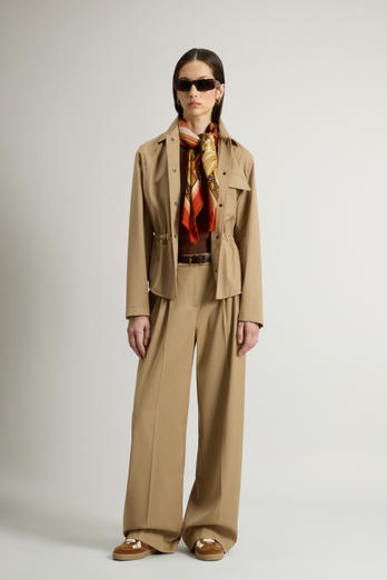 Overshirt in Wool Blend Beige photo 1 | Woolrich