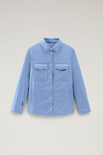Padded Overshirt in Recycled Pertex Quantum Blue photo 1 | Woolrich