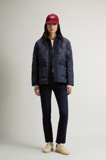 Quilted Microfiber Heritage Jacket Blue photo 1 | Woolrich