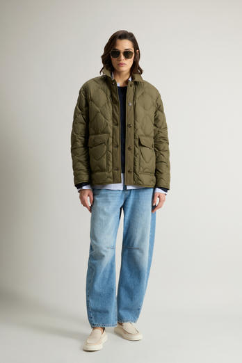 Quilted Microfiber Heritage Jacket Green photo 1 | Woolrich