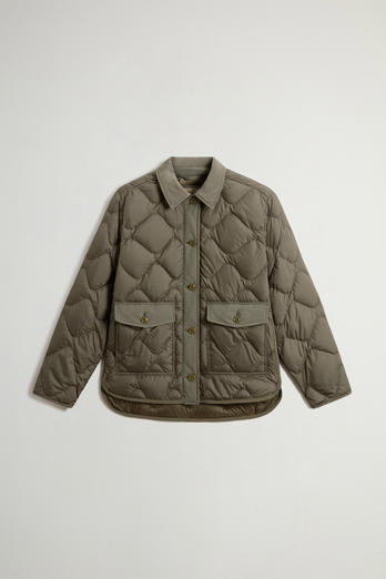 Quilted Microfiber Heritage Jacket Green photo 1 | Woolrich