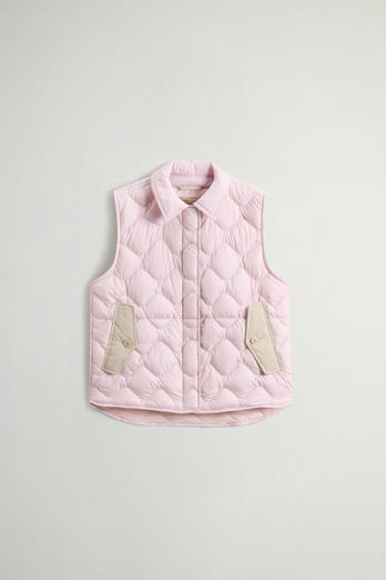 Quilted Microfiber Heritage Vest Pink photo 1 | Woolrich