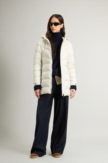 Shirley Down Jacket in Microfiber White photo 1 | Woolrich