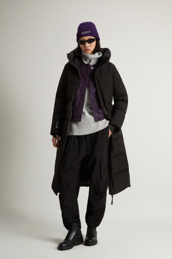 Long down Jacket in WINDSTOPPER by GORE-TEX LABS fabric Black photo 1 | Woolrich