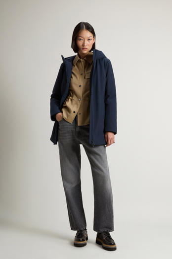 Firth Parka in Tech Softshell Blue photo 1 | Woolrich