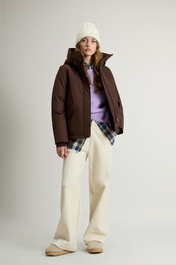 Padded Ramar Cloth Jacket with Hood Brown photo 1 | Woolrich