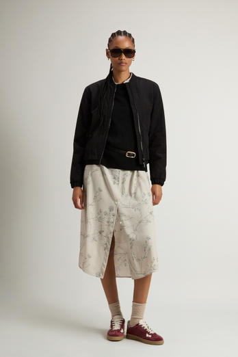 Grace Bomber Jacket in Peached Poly Black photo 1 | Woolrich