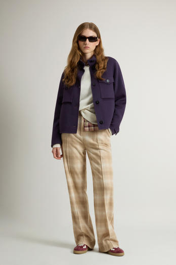Wool-Blend Jacket Purple photo 1 | Woolrich