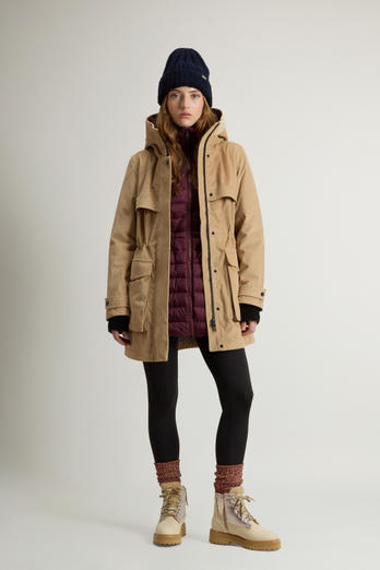 3-in-1 Parka in Three-Layered Corduroy Beige photo 1 | Woolrich