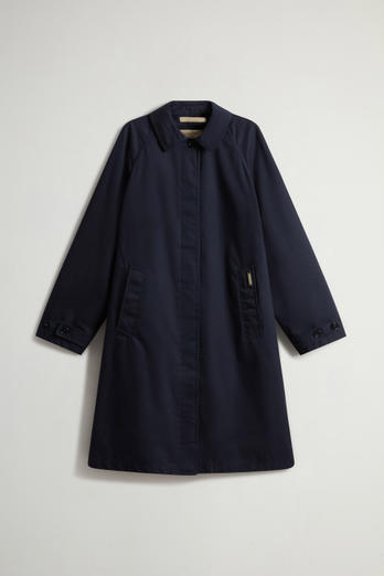 Trench Coat in Pure Cotton Blue photo 1 | Woolrich